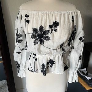 Floral Off the Shoulder Blouse